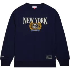 Apparel Mitchell & Ness Hoodies & Sweatshirts-Collegiate Crew Fleece New York Islanders