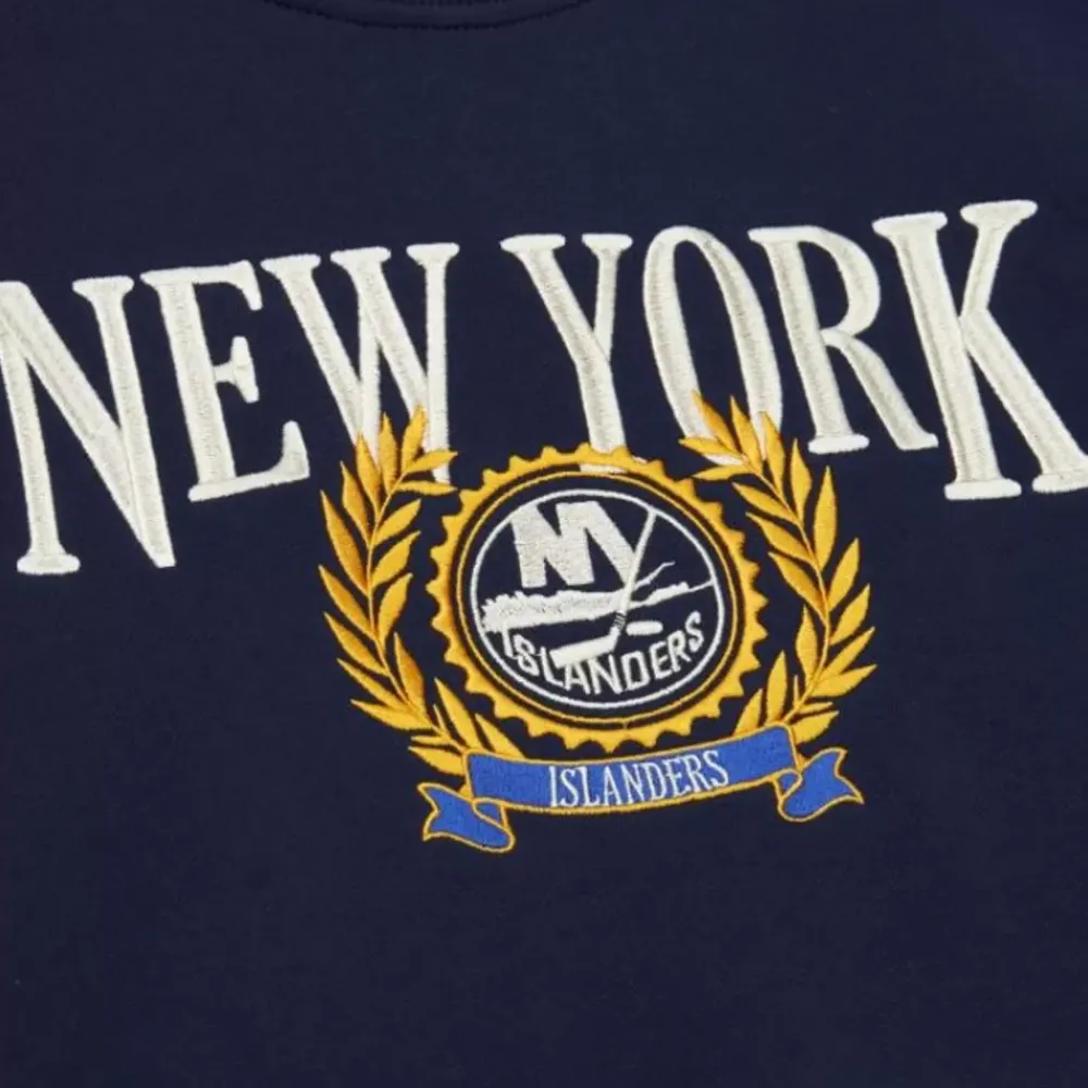 Apparel Mitchell & Ness Hoodies & Sweatshirts-Collegiate Crew Fleece New York Islanders