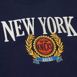 Apparel Mitchell & Ness Hoodies & Sweatshirts-Collegiate Crew Fleece New York Knicks