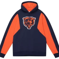 Apparel Mitchell & Ness Hoodies & Sweatshirts-Color Blocked Fleece 2.0 Chicago Bears