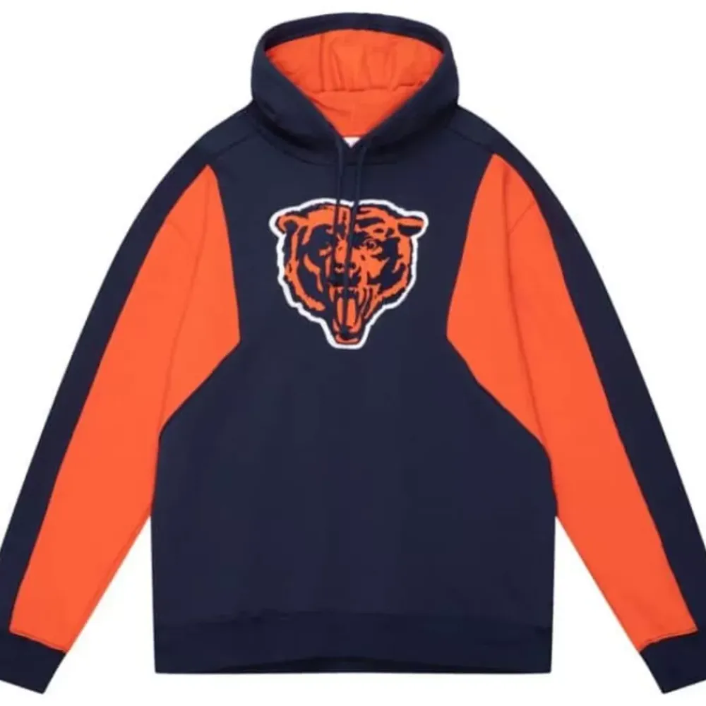 Apparel Mitchell & Ness Hoodies & Sweatshirts-Color Blocked Fleece 2.0 Chicago Bears