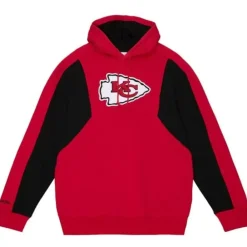 Apparel Mitchell & Ness Hoodies & Sweatshirts-Color Blocked Fleece 2.0 Kansas City Chiefs