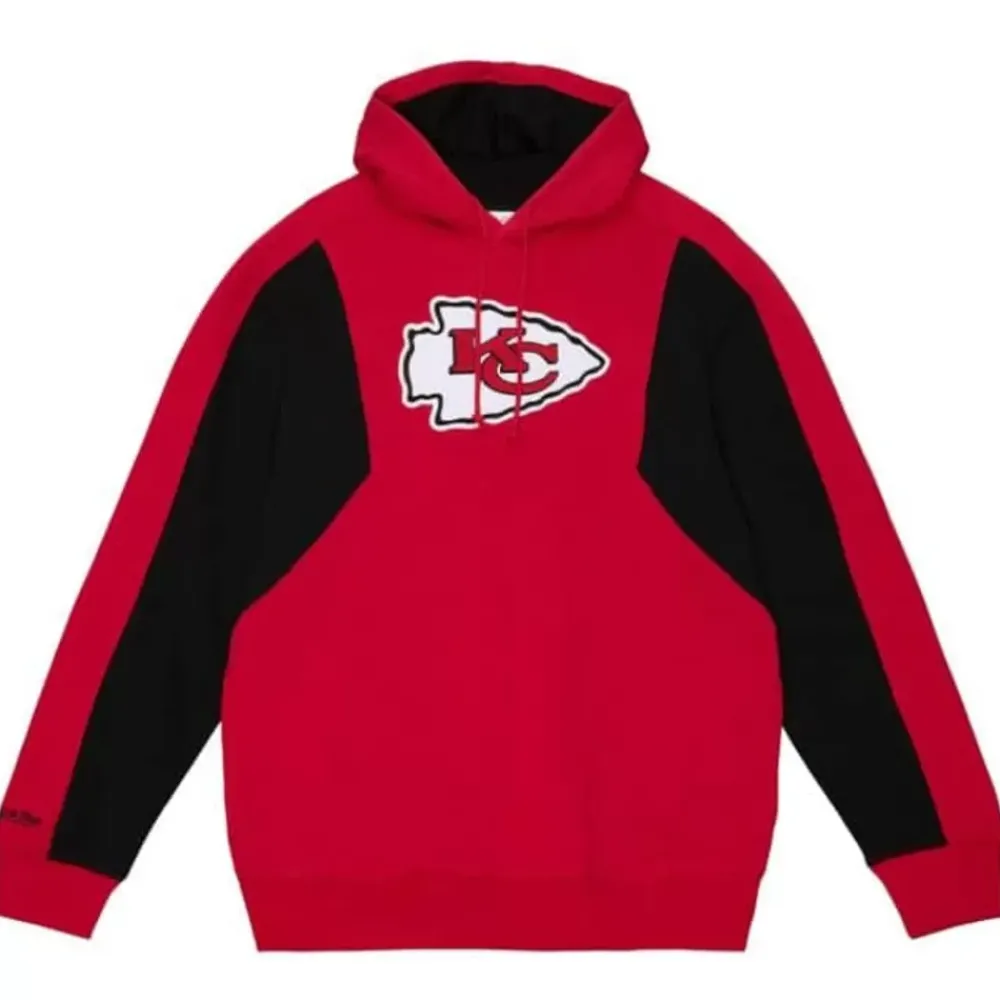 Apparel Mitchell & Ness Hoodies & Sweatshirts-Color Blocked Fleece 2.0 Kansas City Chiefs