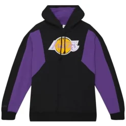 Apparel Mitchell & Ness Hoodies & Sweatshirts-Color Blocked Fleece 2.0 Los Angeles Lakers