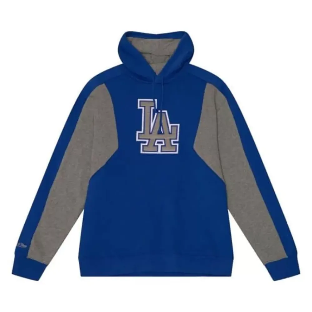 Apparel Mitchell & Ness Hoodies & Sweatshirts-Color Blocked Fleece 2.0 Los Angeles Dodgers