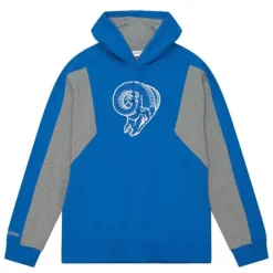 Apparel Mitchell & Ness Hoodies & Sweatshirts-Color Blocked Fleece 2.0 Los Angeles Rams