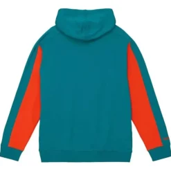 Apparel Mitchell & Ness Hoodies & Sweatshirts-Color Blocked Fleece 2.0 Miami Dolphins