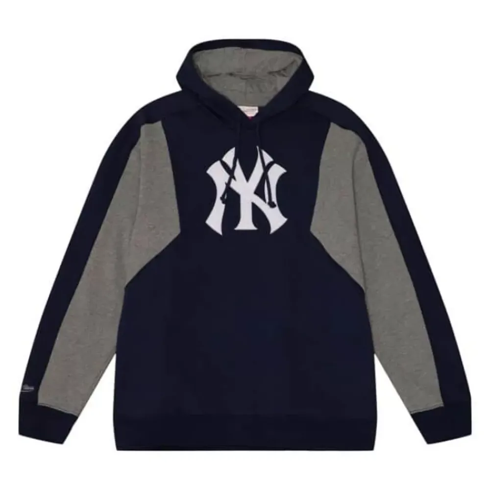 Apparel Mitchell & Ness Hoodies & Sweatshirts-Color Blocked Fleece 2.0 New York Yankees