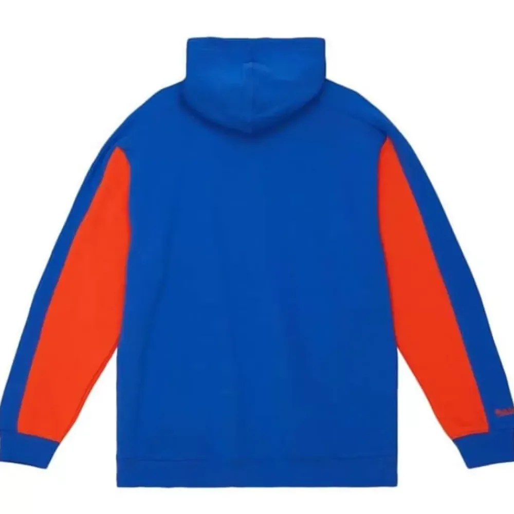 Apparel Mitchell & Ness Hoodies & Sweatshirts-Color Blocked Fleece 2.0 New York Knicks