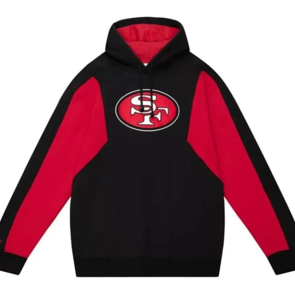 Apparel Mitchell & Ness Hoodies & Sweatshirts-Color Blocked Fleece 2.0 San Francisco 49Ers