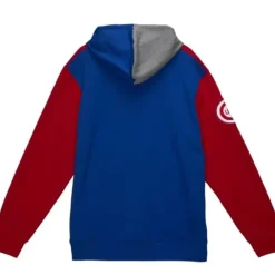 Apparel Mitchell & Ness Hoodies & Sweatshirts-Color Blocked Fleece Hoodie Chicago Cubs