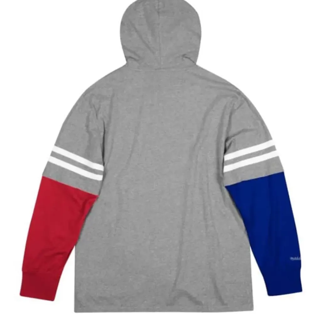 Apparel Mitchell & Ness Hoodies & Sweatshirts-Color Blocked Hoodie Buffalo Bills