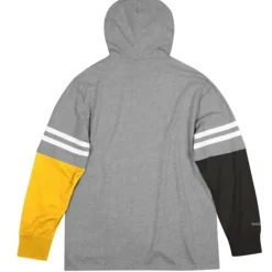 Apparel Mitchell & Ness Hoodies & Sweatshirts-Color Blocked Hoodie Pittsburgh Steelers