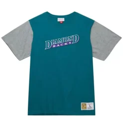 Apparel Mitchell & Ness T-Shirts & Tops-Color Blocked Ss Tee Arizona Diamondbacks