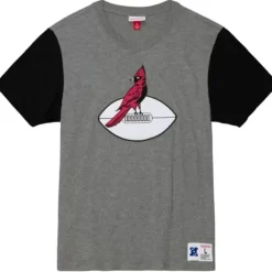 Apparel Mitchell & Ness T-Shirts & Tops-Color Blocked S/S Tee Arizona Cardinals