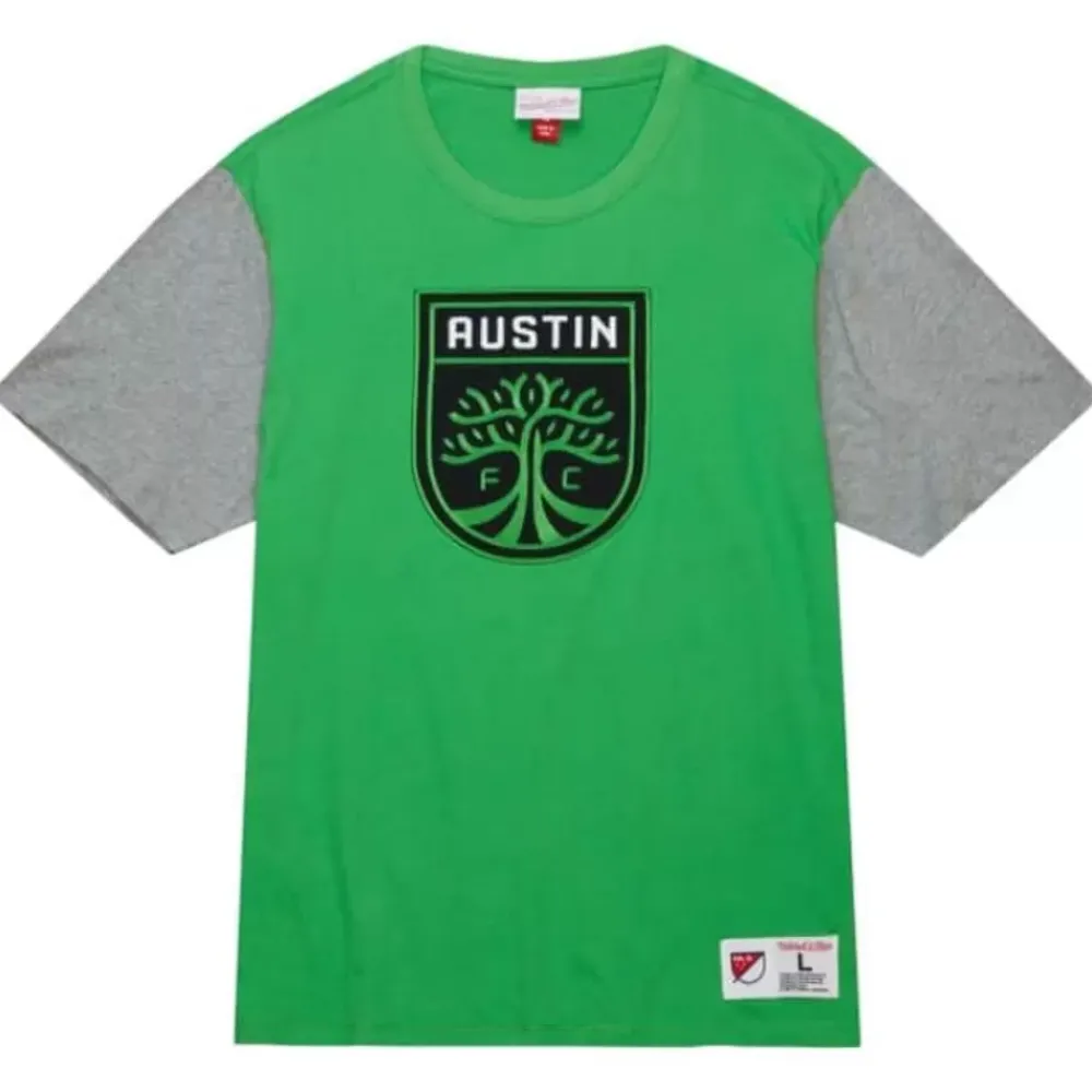 Apparel Mitchell & Ness T-Shirts & Tops-Color Blocked Ss Tee Austin Fc
