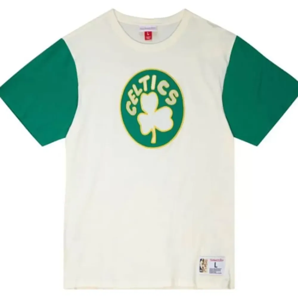 Apparel Mitchell & Ness T-Shirts & Tops-Color Blocked S/S Tee Boston Celtics