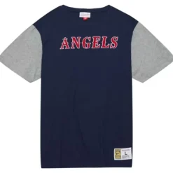 Apparel Mitchell & Ness T-Shirts & Tops-Color Blocked Ss Tee California Angels