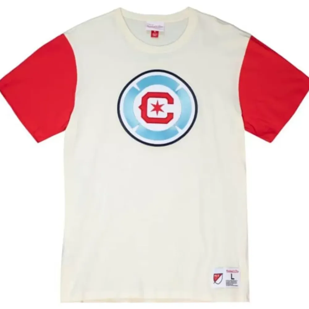 Apparel Mitchell & Ness T-Shirts & Tops-Color Blocked S/S Tee Chicago Fire