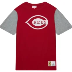 Apparel Mitchell & Ness T-Shirts & Tops-Color Blocked Ss Tee Cincinnati Reds
