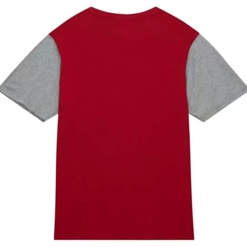 Apparel Mitchell & Ness T-Shirts & Tops-Color Blocked Ss Tee Cincinnati Reds