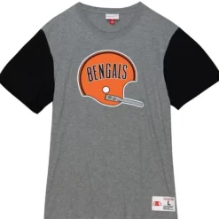 Apparel Mitchell & Ness T-Shirts & Tops-Color Blocked S/S Tee Cincinnati Bengals