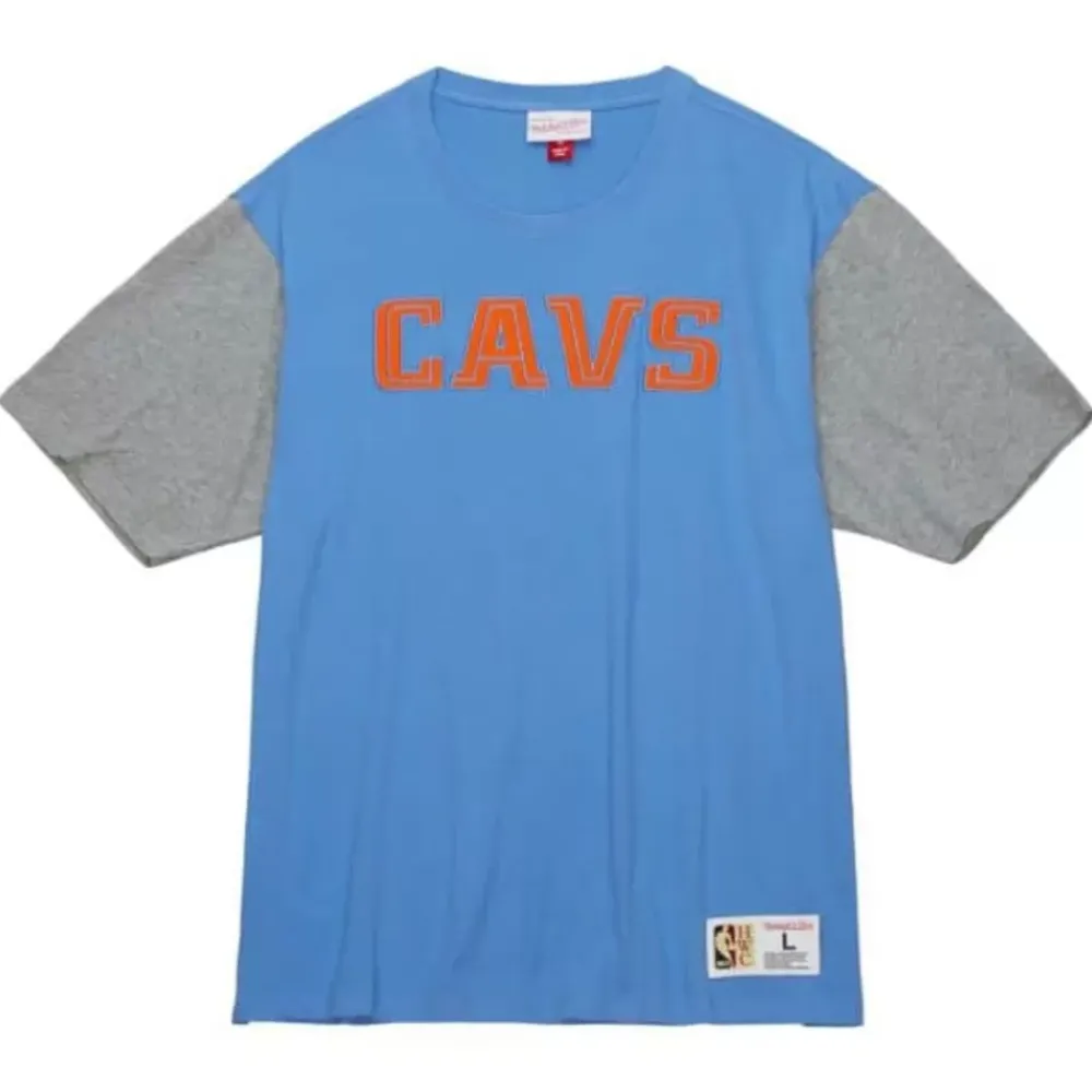 Apparel Mitchell & Ness T-Shirts & Tops-Color Blocked Ss Tee Cleveland Cavaliers