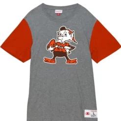 Apparel Mitchell & Ness T-Shirts & Tops-Color Blocked S/S Tee Cleveland Browns