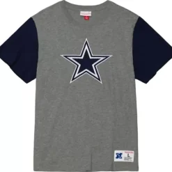 Apparel Mitchell & Ness T-Shirts & Tops-Color Blocked S/S Tee Dallas Cowboys