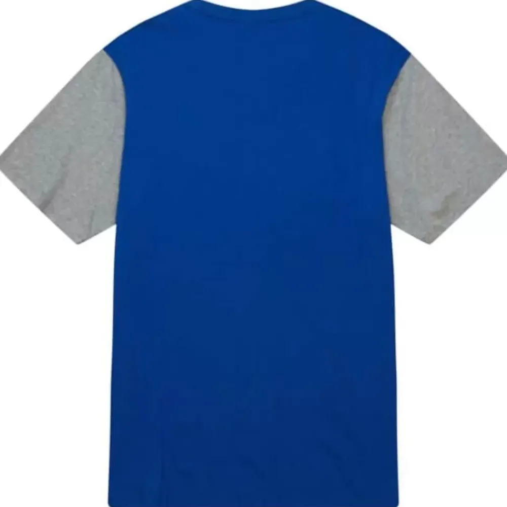 Apparel Mitchell & Ness T-Shirts & Tops-Color Blocked Ss Tee Detroit Pistons