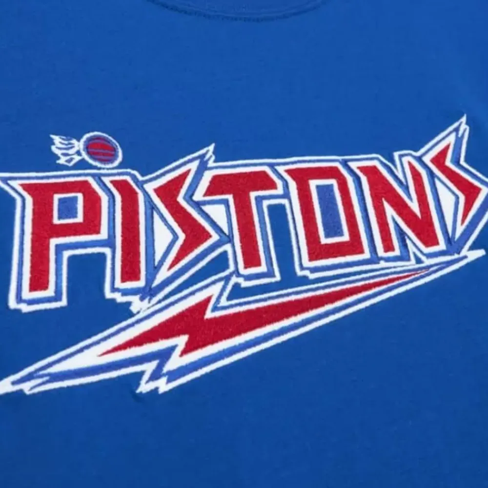 Apparel Mitchell & Ness T-Shirts & Tops-Color Blocked Ss Tee Detroit Pistons