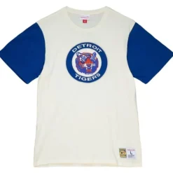 Apparel Mitchell & Ness T-Shirts & Tops-Color Blocked S/S Tee Detroit Tigers