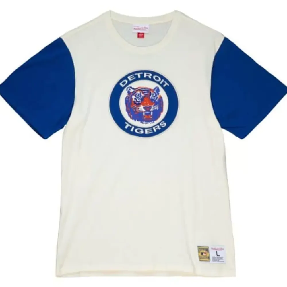 Apparel Mitchell & Ness T-Shirts & Tops-Color Blocked S/S Tee Detroit Tigers