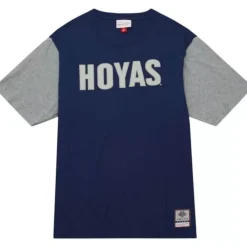 Apparel Mitchell & Ness T-Shirts & Tops-Color Blocked Ss Tee Georgetown University