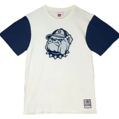Apparel Mitchell & Ness T-Shirts & Tops-Color Blocked S/S Tee Georgetown University