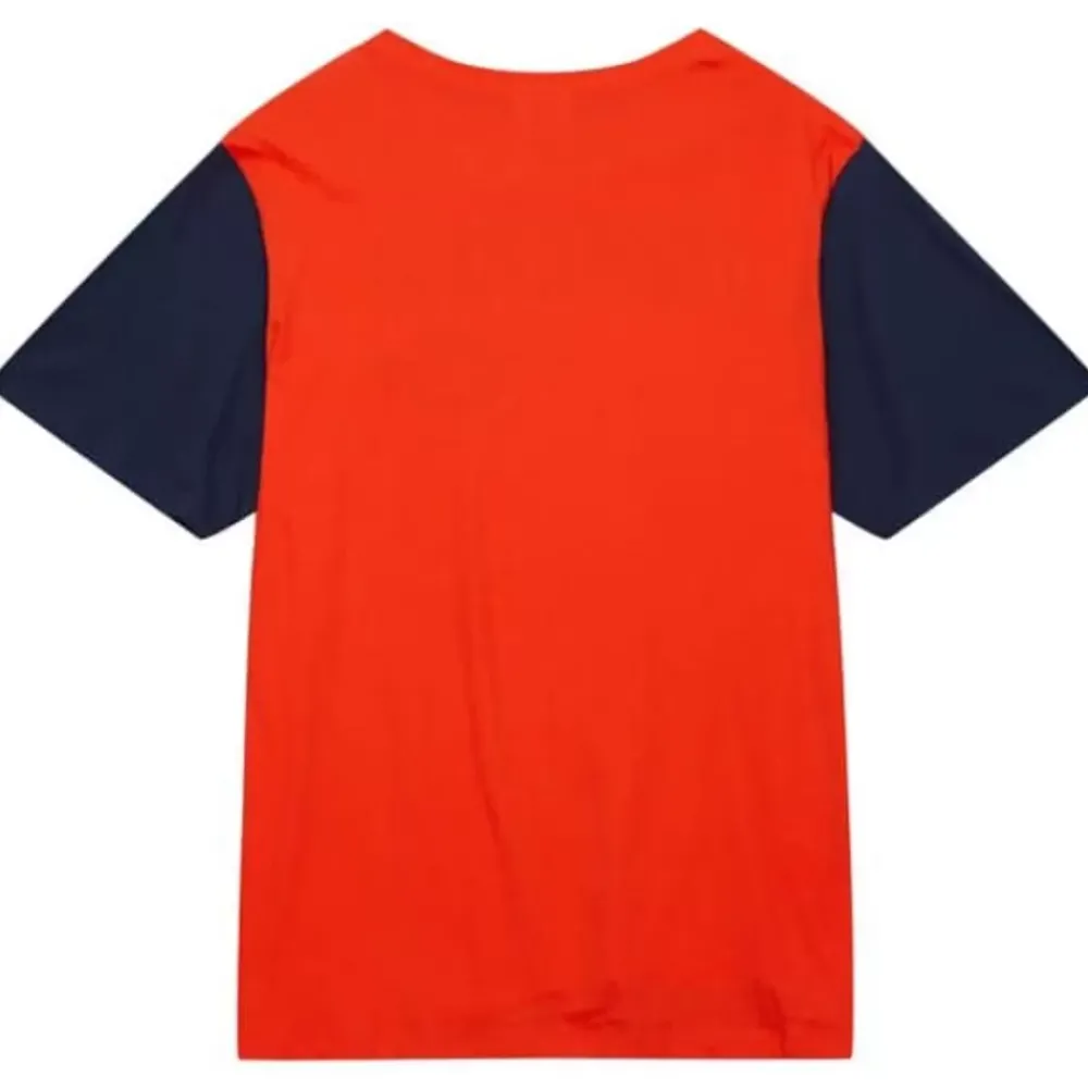 Apparel Mitchell & Ness T-Shirts & Tops-Color Blocked Ss Tee Houston Astros