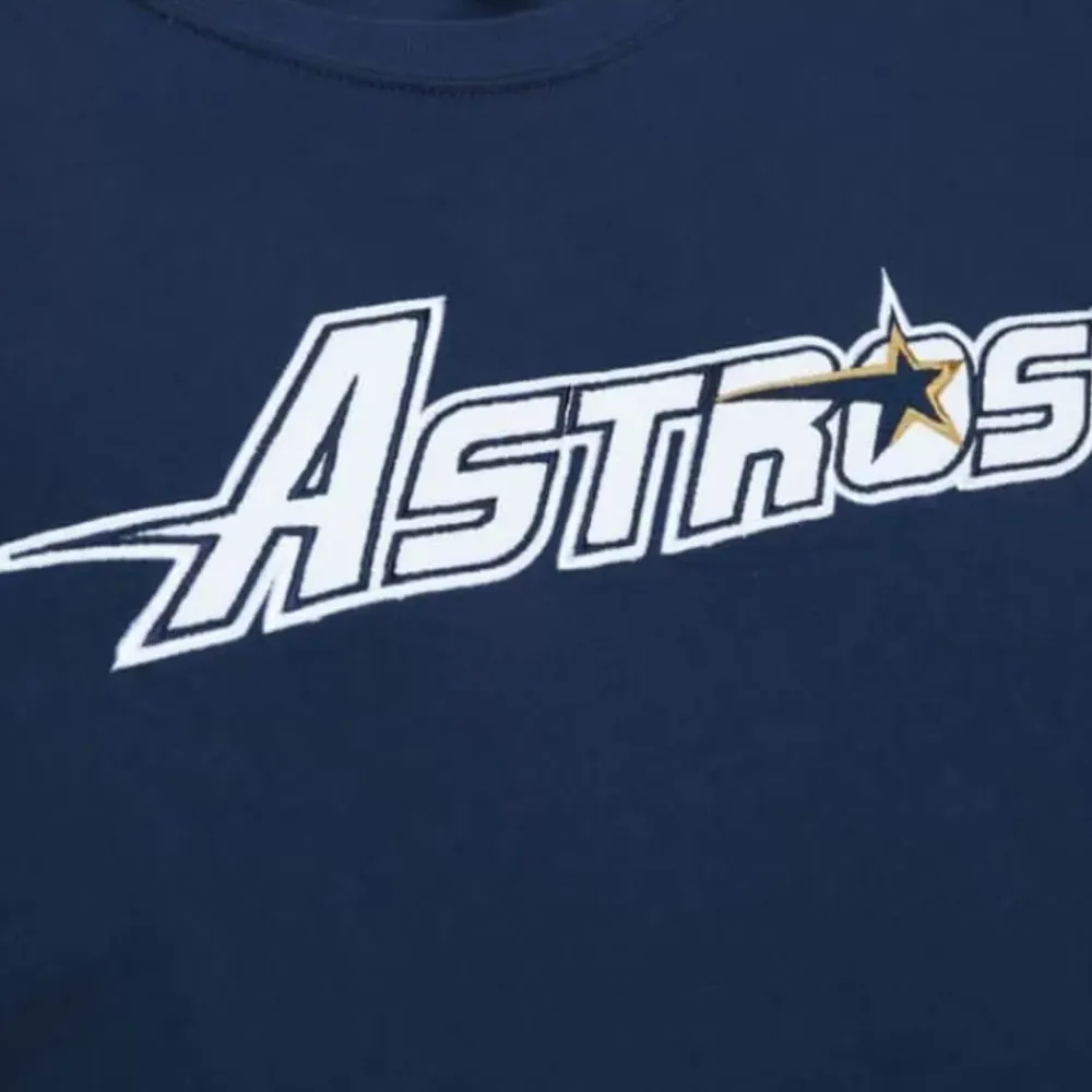 Apparel Mitchell & Ness T-Shirts & Tops-Color Blocked Ss Tee Houston Astros