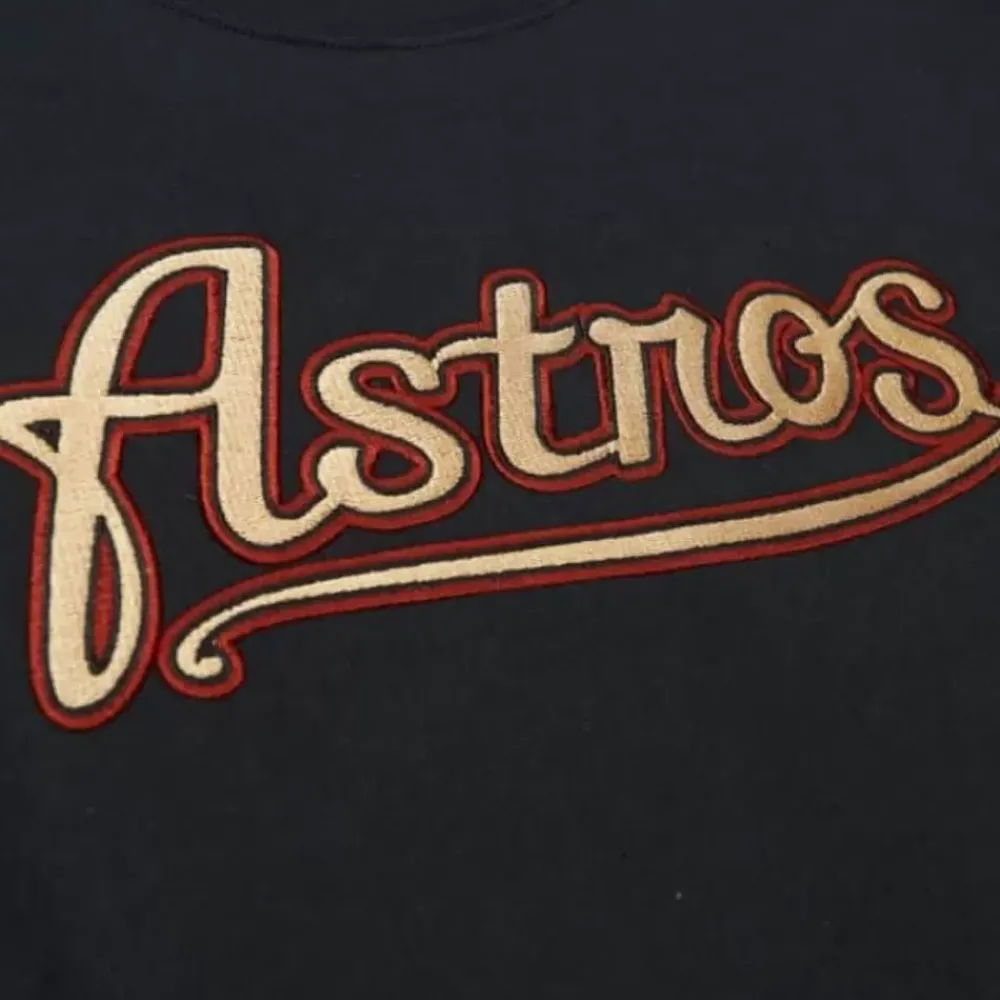 Apparel Mitchell & Ness T-Shirts & Tops-Color Blocked Ss Tee Houston Astros