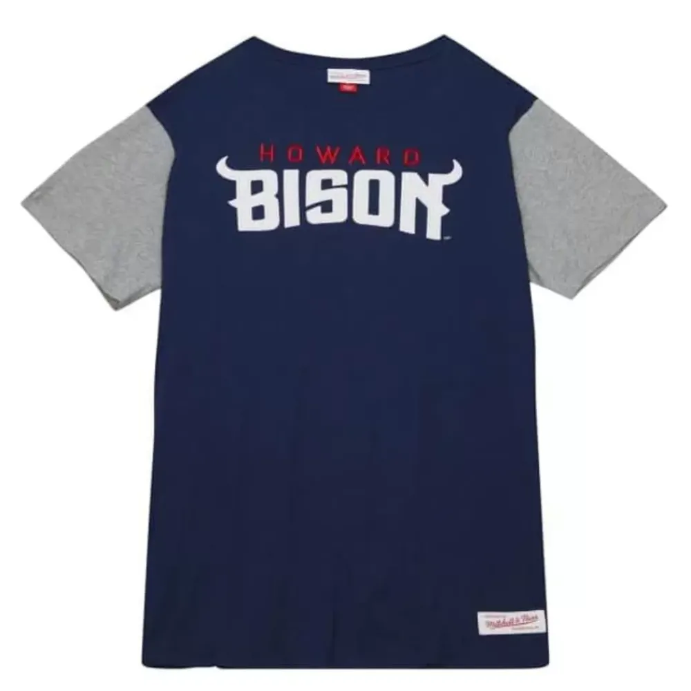 Apparel Mitchell & Ness T-Shirts & Tops-Color Blocked Ss Tee Howard University