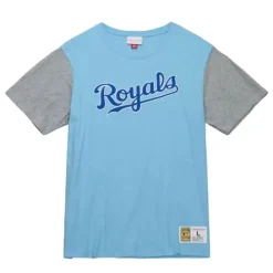 Apparel Mitchell & Ness T-Shirts & Tops-Color Blocked Ss Tee Kansas City Royals