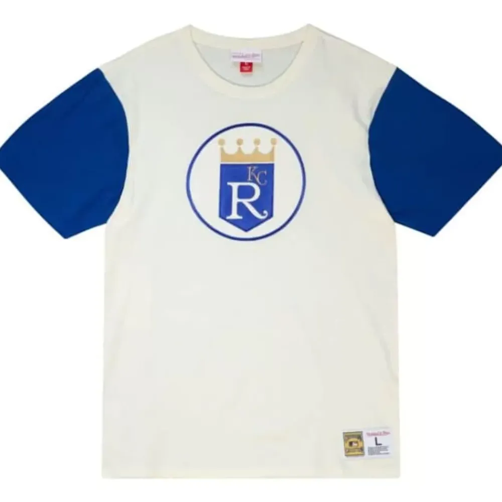 Apparel Mitchell & Ness T-Shirts & Tops-Color Blocked S/S Tee Kansas City Royals