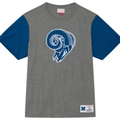 Apparel Mitchell & Ness T-Shirts & Tops-Color Blocked S/S Tee Los Angeles Rams
