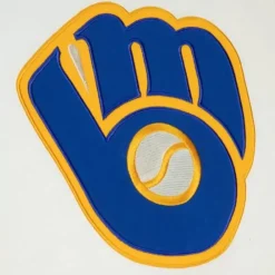 Apparel Mitchell & Ness T-Shirts & Tops-Color Blocked S/S Tee Milwaukee Brewers