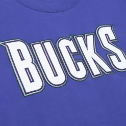 Apparel Mitchell & Ness T-Shirts & Tops-Color Blocked Ss Tee Milwaukee Bucks