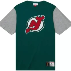 Apparel Mitchell & Ness T-Shirts & Tops-Color Blocked Ss Tee New Jersey Devils