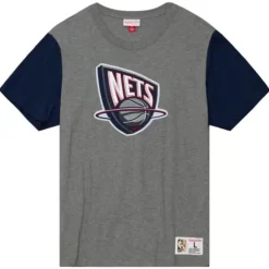 Apparel Mitchell & Ness T-Shirts & Tops-Color Blocked S/S Tee New Jersey Nets