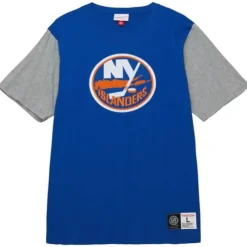 Apparel Mitchell & Ness T-Shirts & Tops-Color Blocked Ss Tee New York Islanders