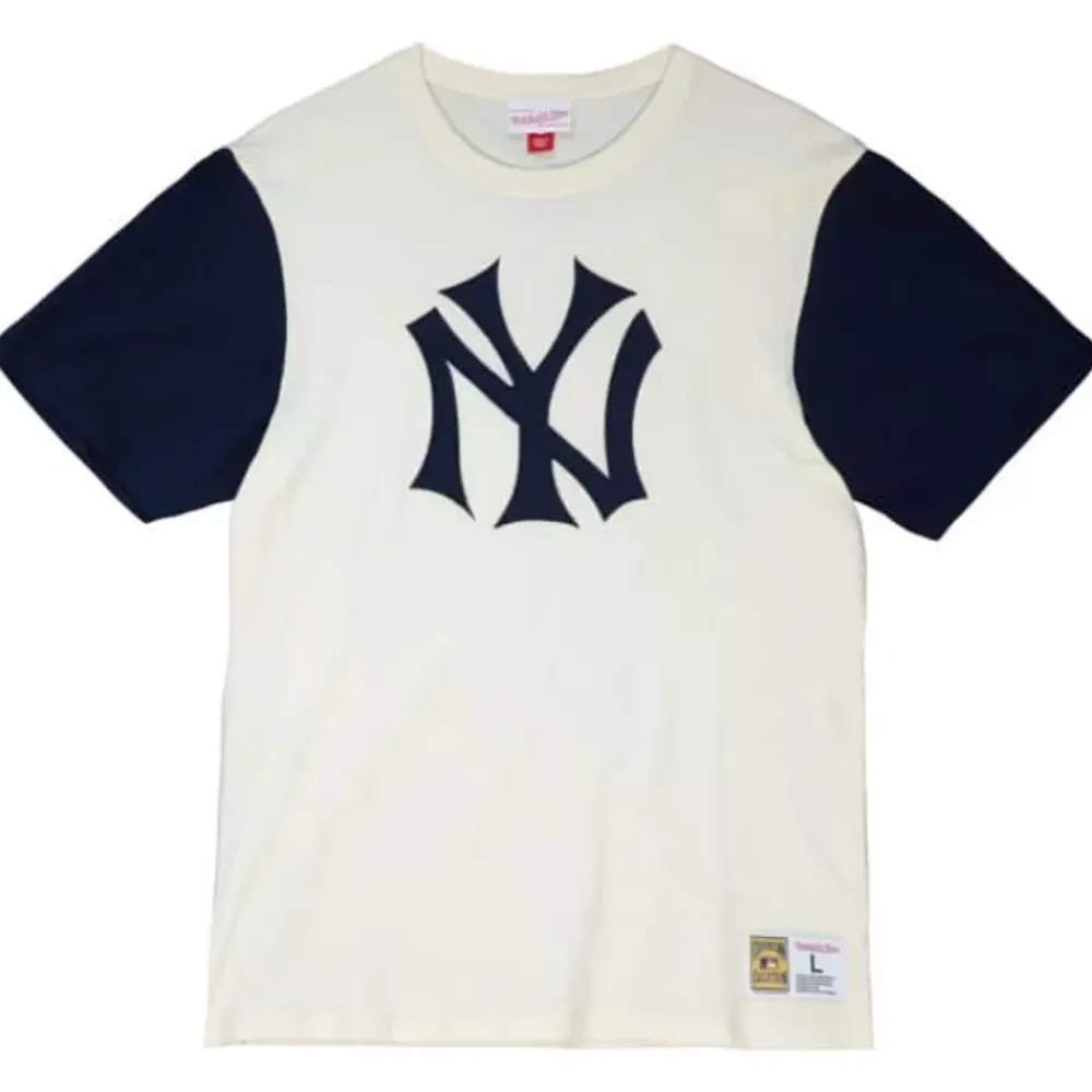 Apparel Mitchell & Ness T-Shirts & Tops-Color Blocked S/S Tee New York Yankees