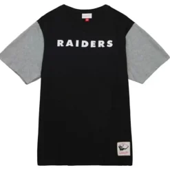 Apparel Mitchell & Ness T-Shirts & Tops-Color Blocked Ss Tee Oakland Raiders
