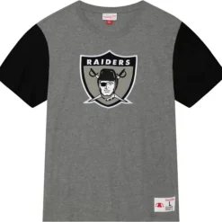 Apparel Mitchell & Ness T-Shirts & Tops-Color Blocked S/S Tee Oakland Raiders